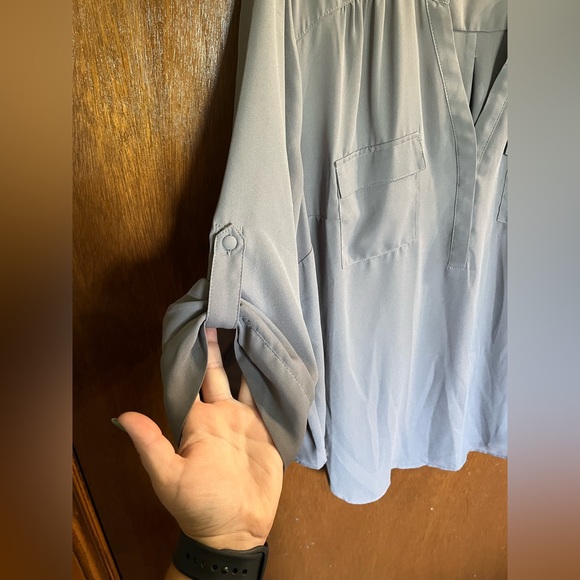 Grey Harper Torrid Blouse Size 1 - Picture 2 of 4